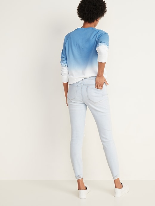 Image number 6 showing, Mid-Rise Distressed Rockstar Super Skinny Jeans for Women