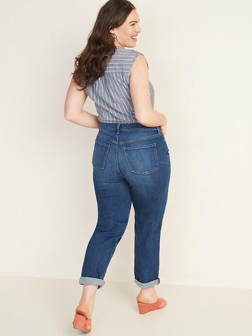 Image number 2 showing, Extra High-Waisted Sky-Hi Straight Jeans for Women