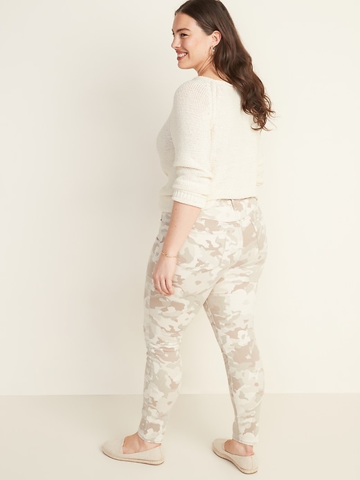 Image number 2 showing, High-Waisted Camo-Print Rockstar Super Skinny Jeans for Women