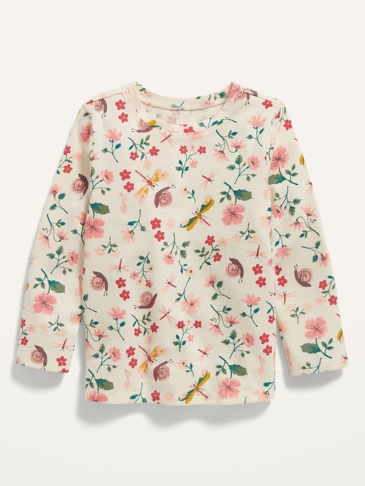 Image number 1 showing, Unisex Long-Sleeve Printed Jersey T-Shirt for Toddler