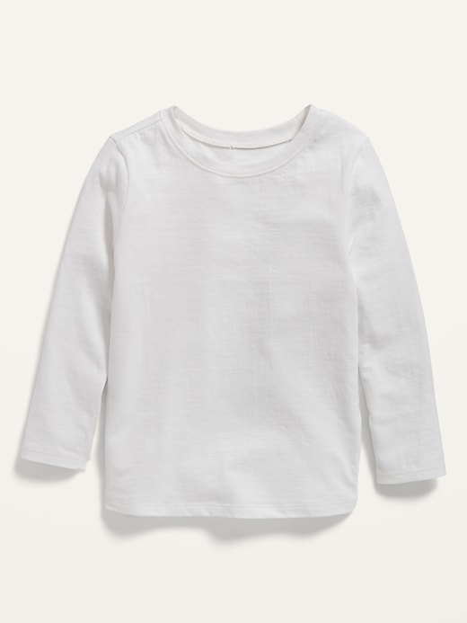 View large product image 1 of 2. Unisex Solid Long-Sleeve T-Shirt for Toddler