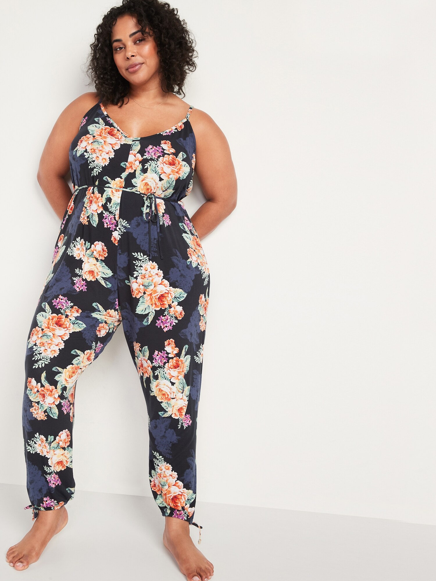 Plus size sleep discount jumpsuit