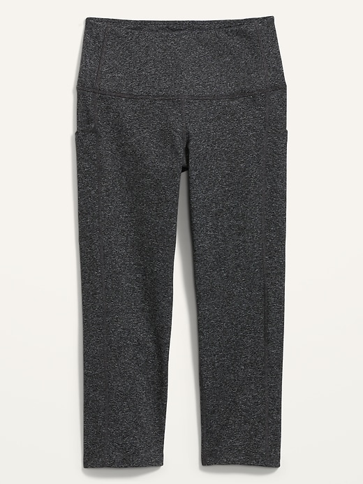 Image number 4 showing, High-Waisted CozeCore Side-Pocket Crop Leggings for Women