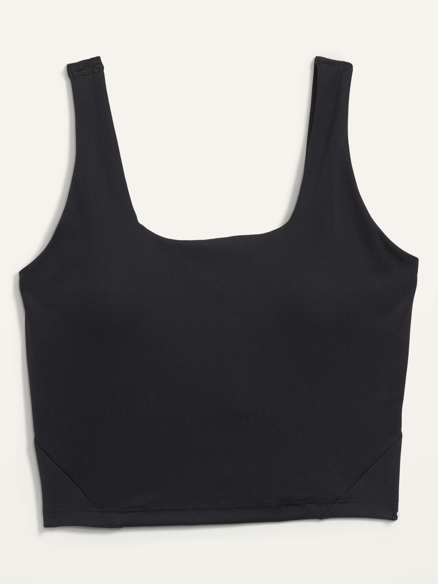 PowerSoft Cropped Ribbed Shelf-Bra Tank Top for Women | Old Navy