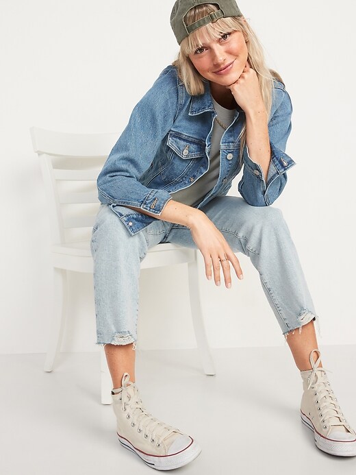 Image number 3 showing, Classic Jean Jacket for Women