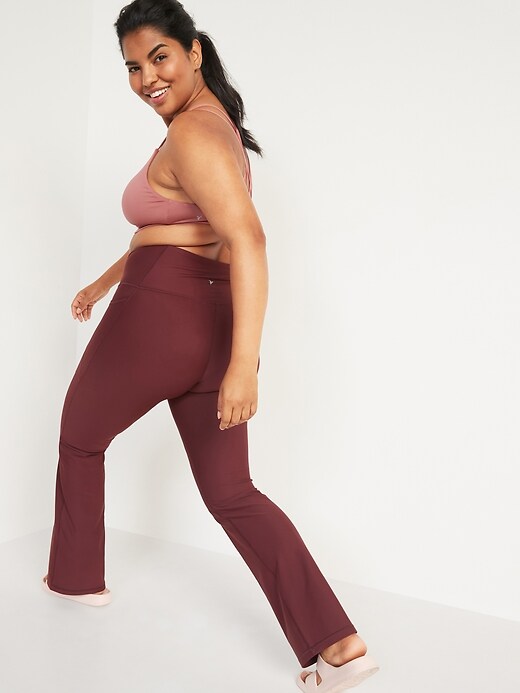 Image number 8 showing, High-Waisted PowerSoft Slim Flare Compression Pants for Women
