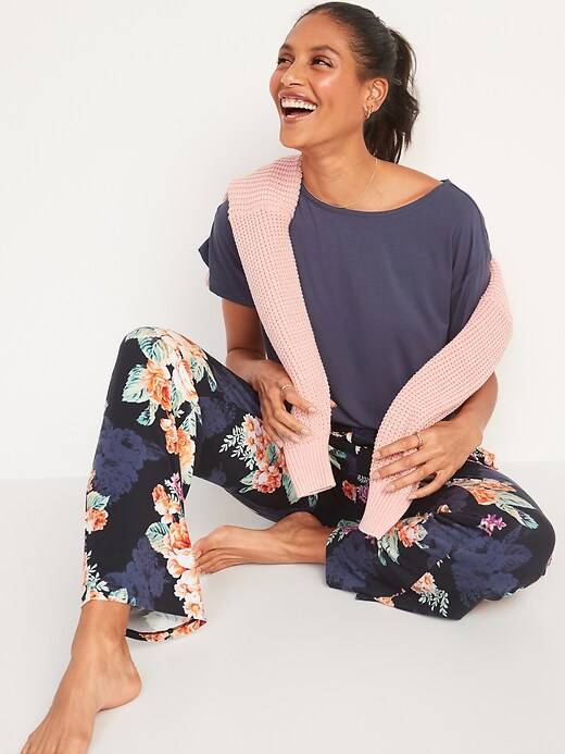 Mid-Rise Sunday Sleep Ultra-Soft Pajama Pants for Women