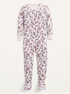 Unisex Printed Snug-Fit Footie Pajama One-Piece for Toddler & Baby