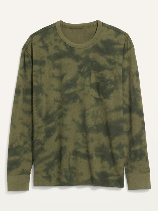 View large product image 2 of 2. Vintage Tie-Dye Gender-Neutral Long-Sleeve T-Shirt for Adults
