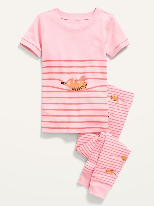 View large product image 1 of 2. Unisex Printed Pajama Set for Toddler & Baby