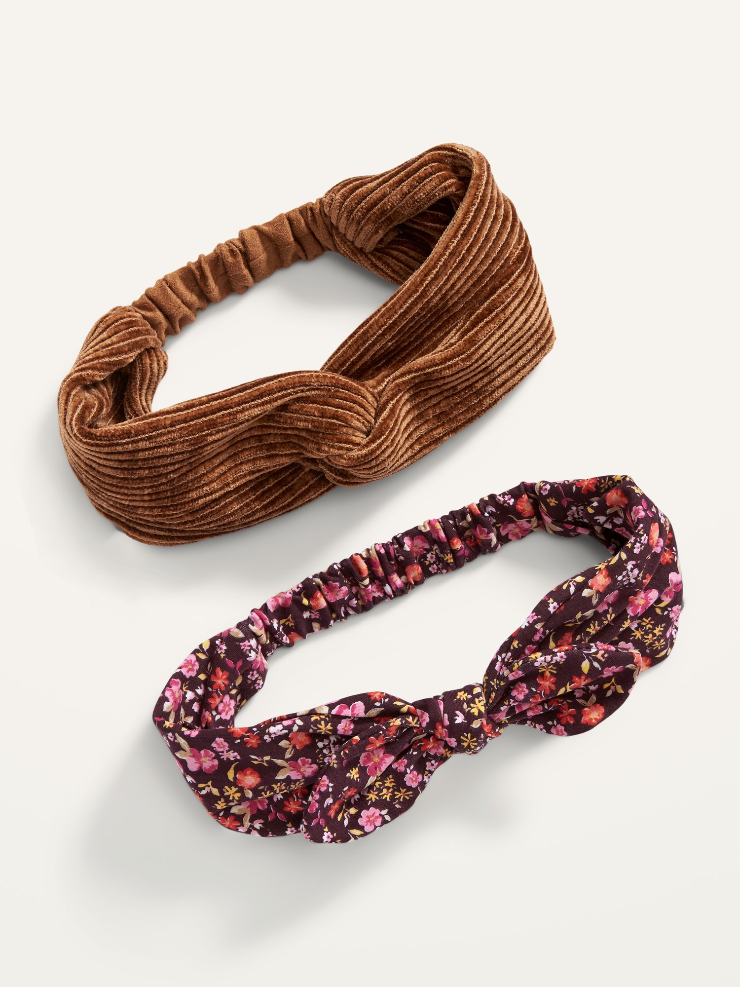 Old Navy Fabric-Covered Head Wrap 2-Pack for Women multi. 1