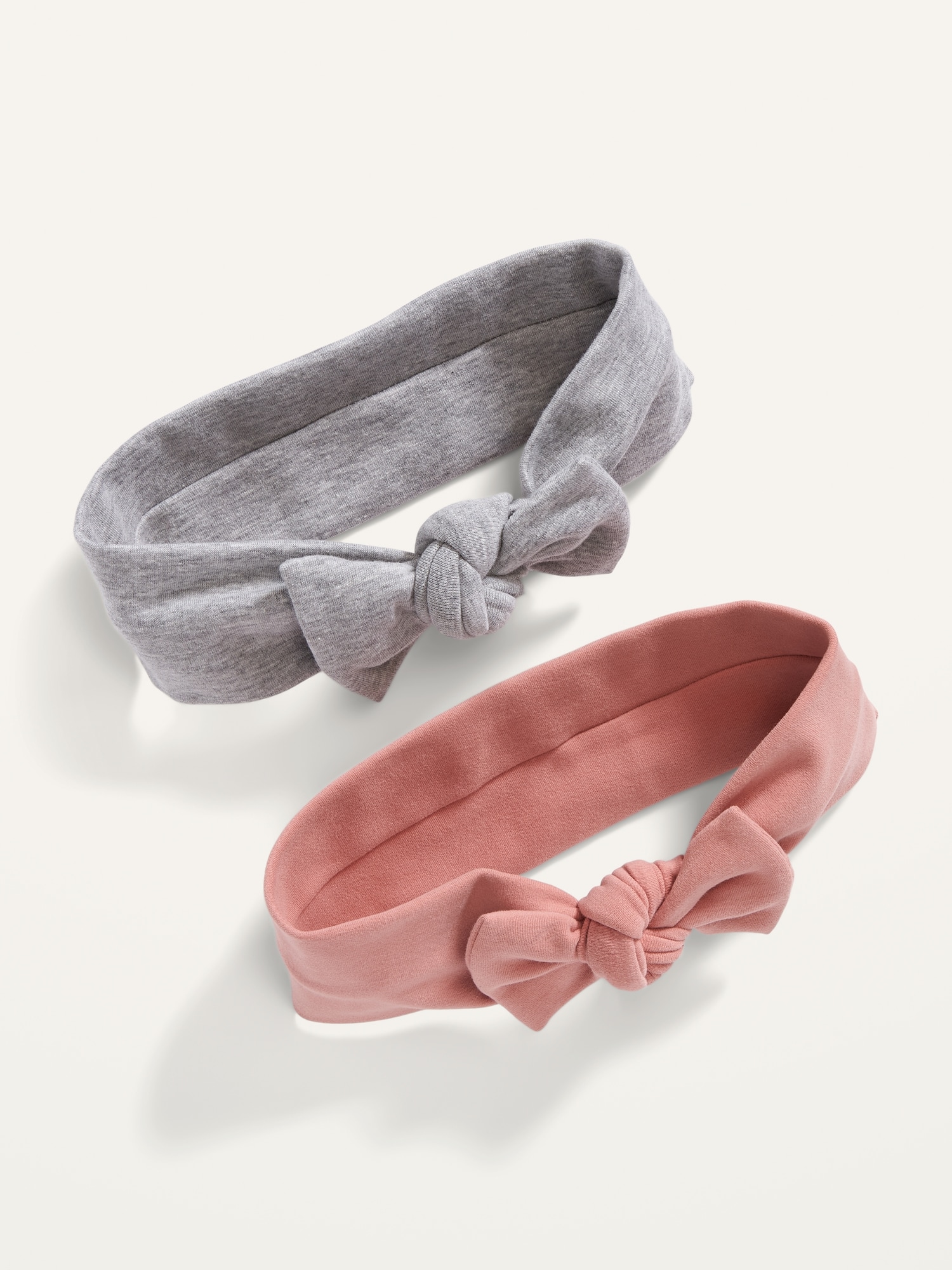 Old Navy Jersey-Knit Bow-Tie Headband 2-Pack for Toddler gray. 1