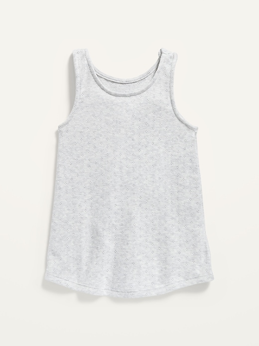 View large product image 1 of 1. Picot-Trim Tank Top for Toddler Girls