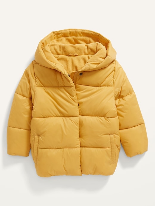 View large product image 1 of 2. Unisex Solid Frost-Free Hooded Puffer Jacket for Toddler