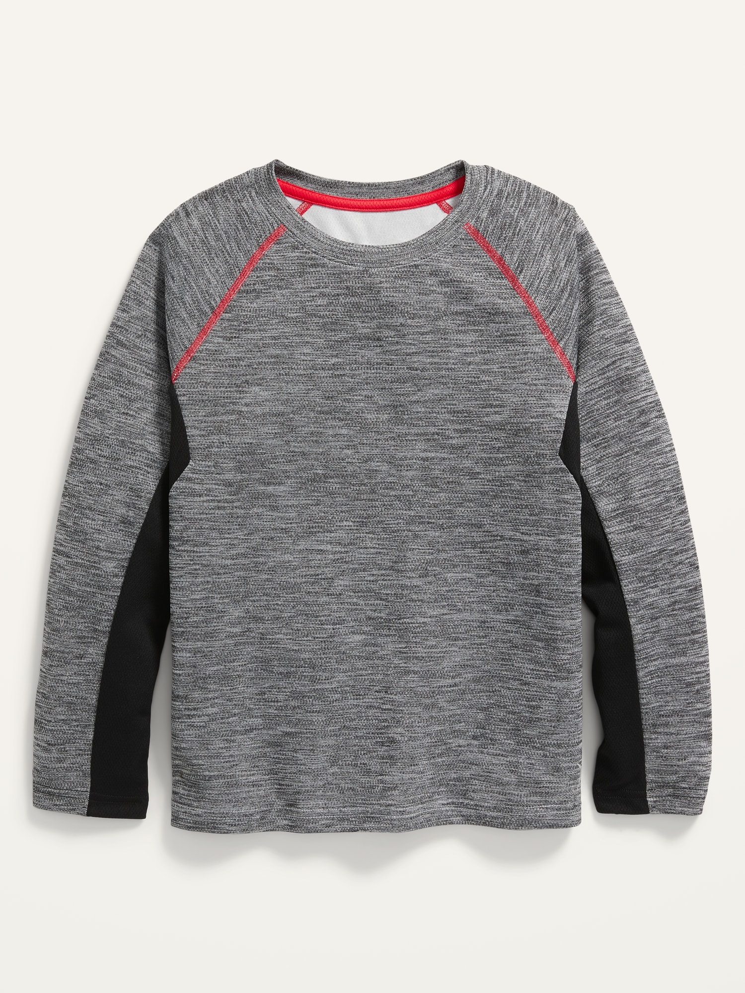 Graphic Go-Dry Cool Long-Sleeve Mesh T-Shirt for Boys