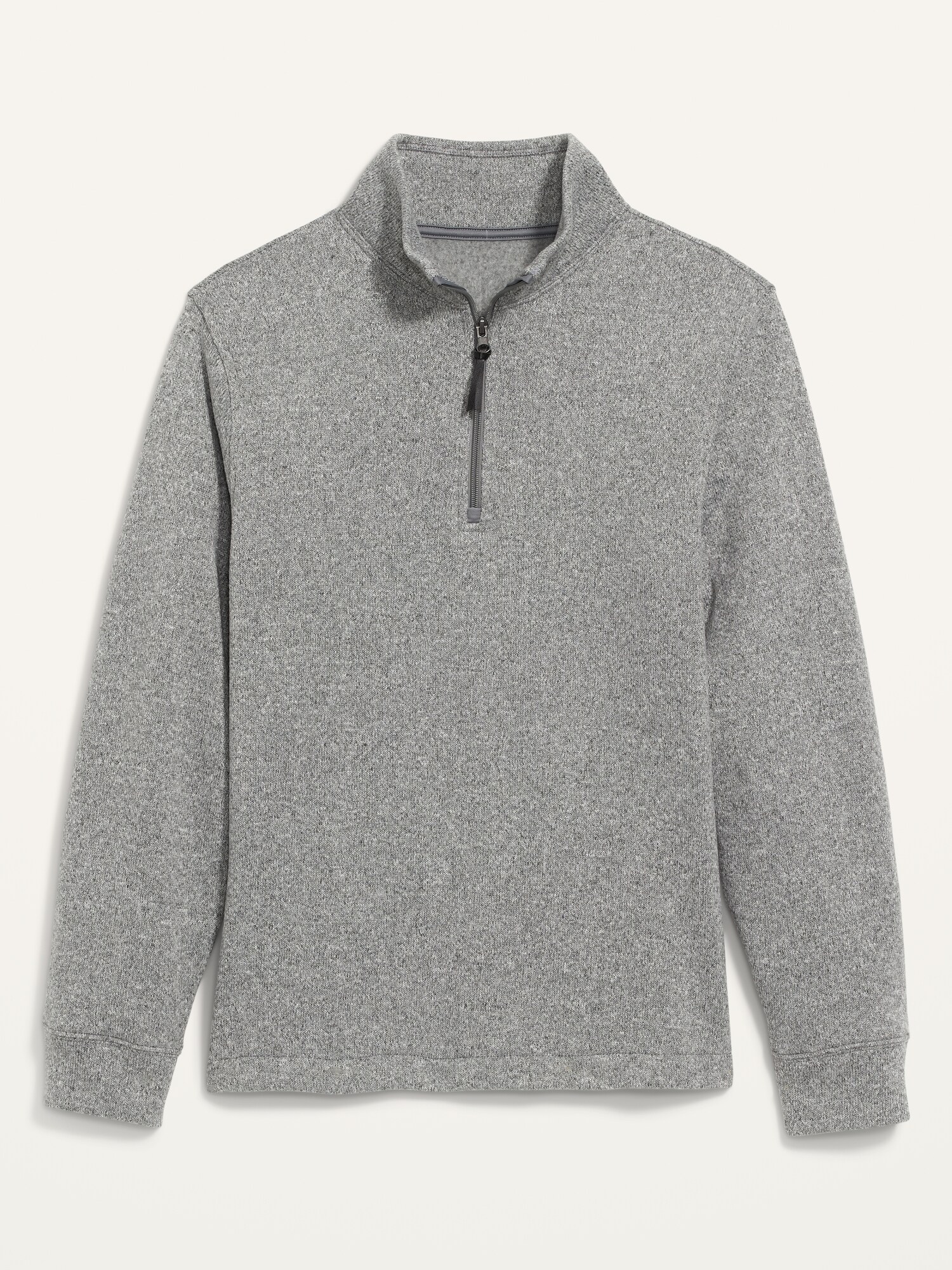 mock neck quarter zip sweater