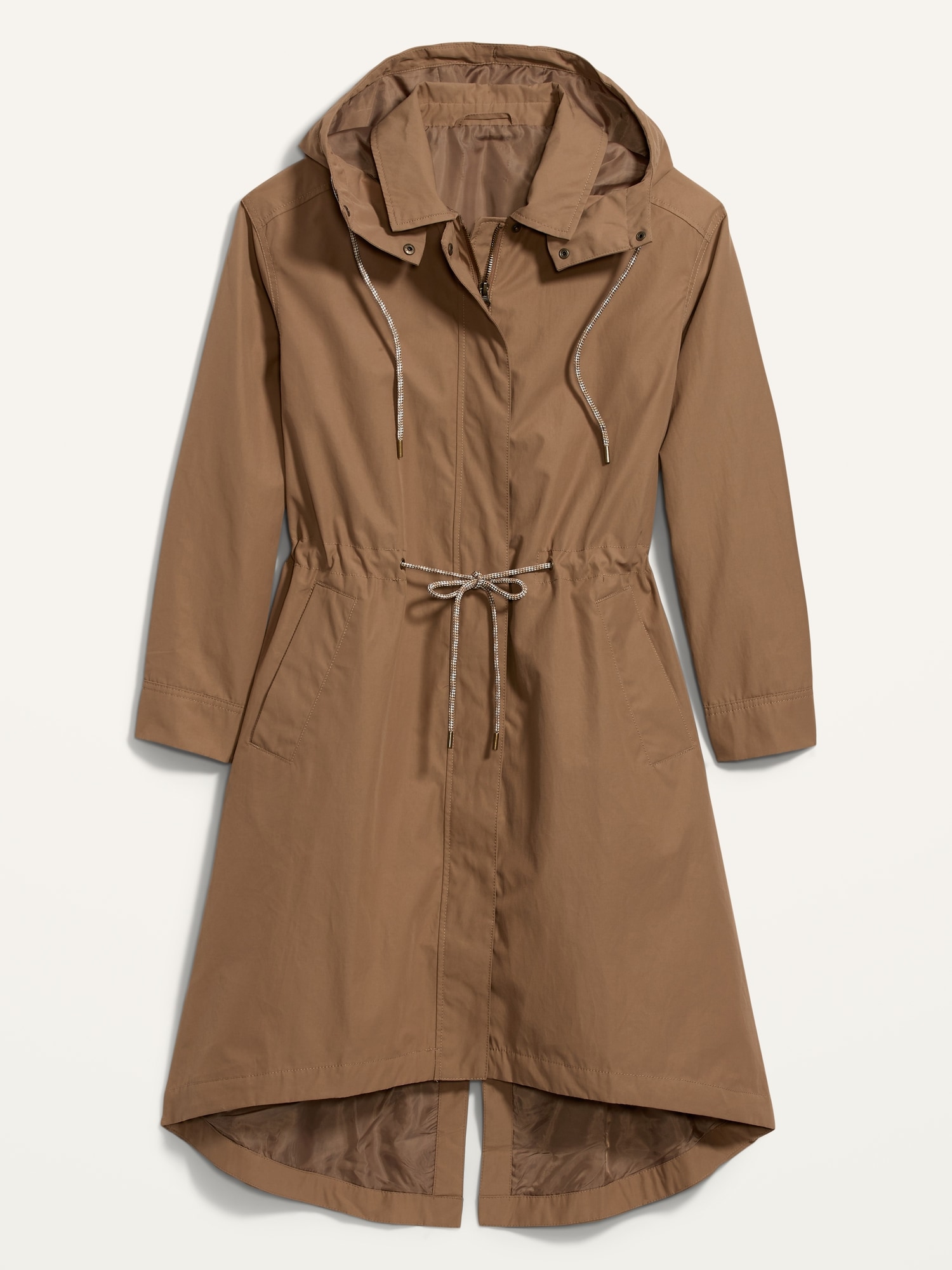 Hooded mac coat womens sale