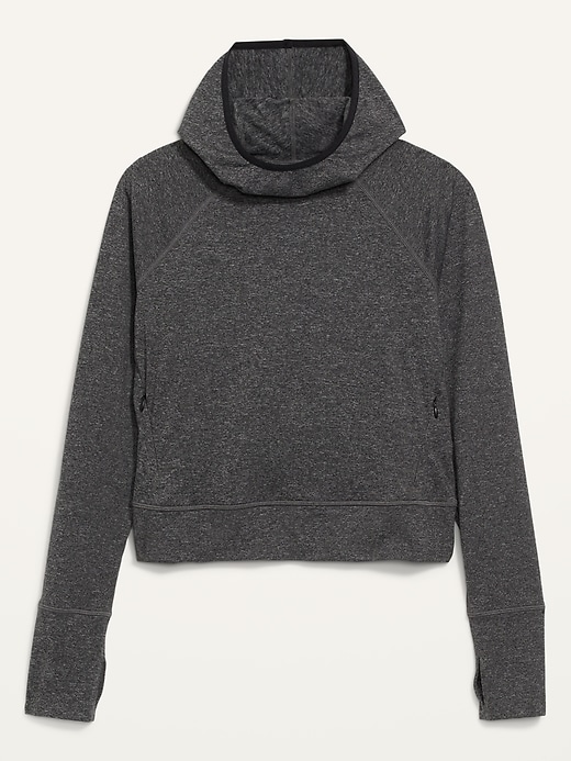 Image number 4 showing, CozeCore Cropped Performance Hoodie for Women