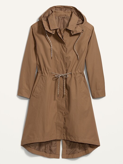 L'image numéro 4 présente Trench-coat utilitaire à capuchon pour Femme