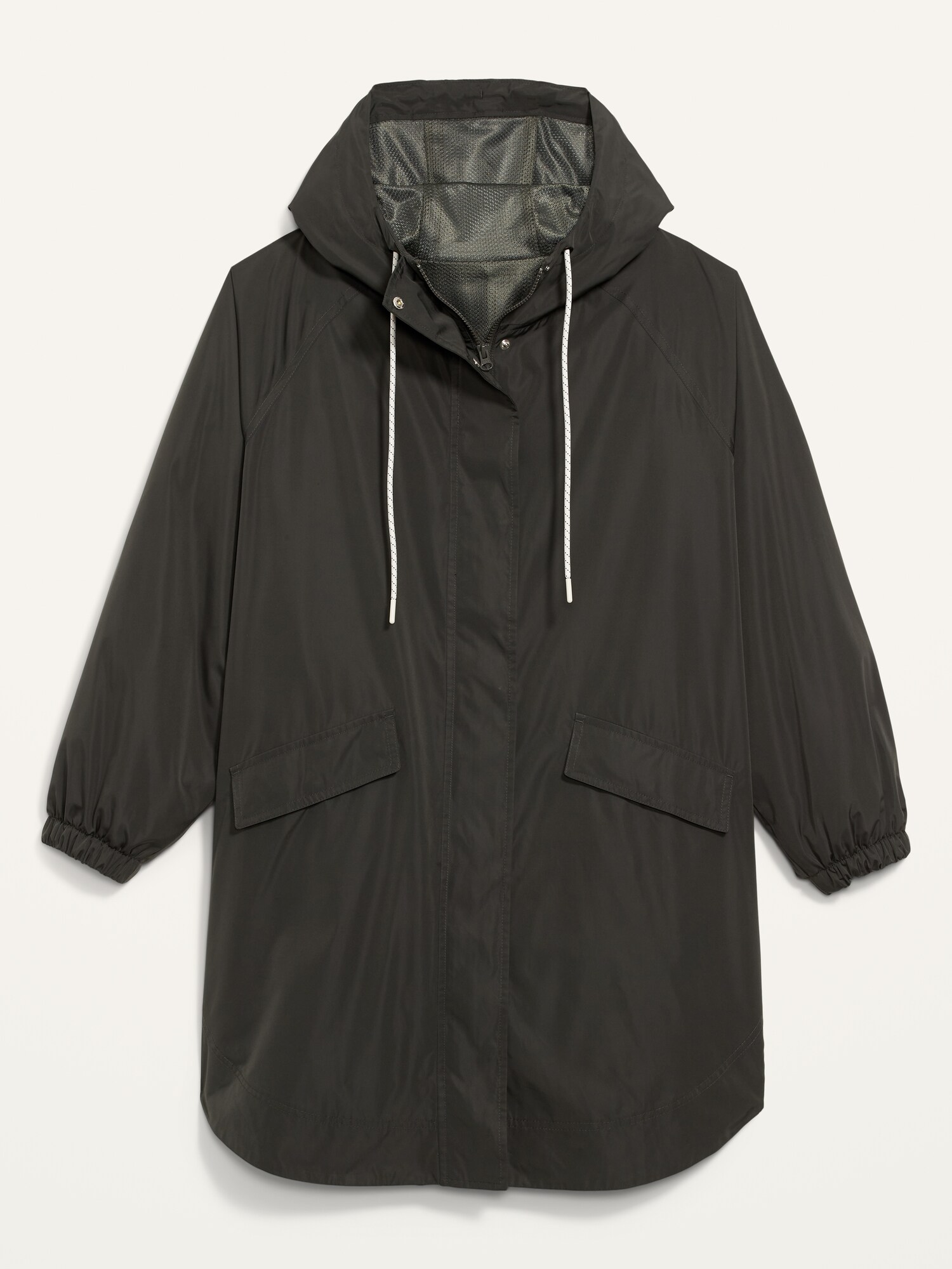 Water-Resistant Long Hooded Utility Anorak Jacket | Old Navy