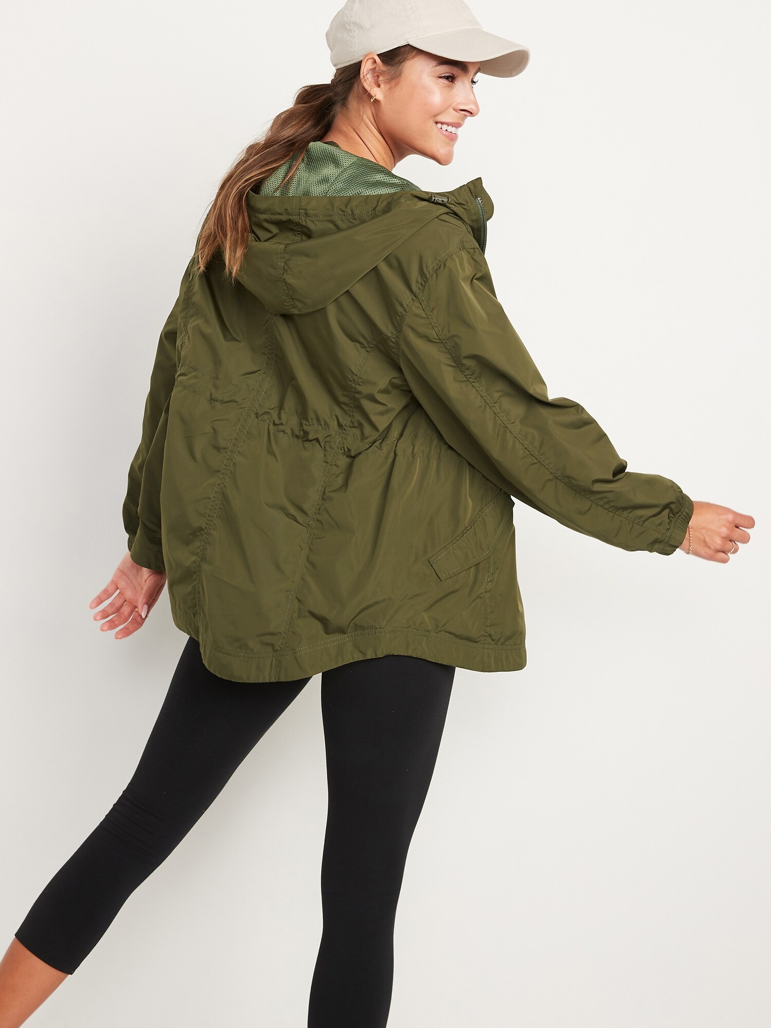 Water-Resistant Hooded Utility Anorak Jacket | Old Navy