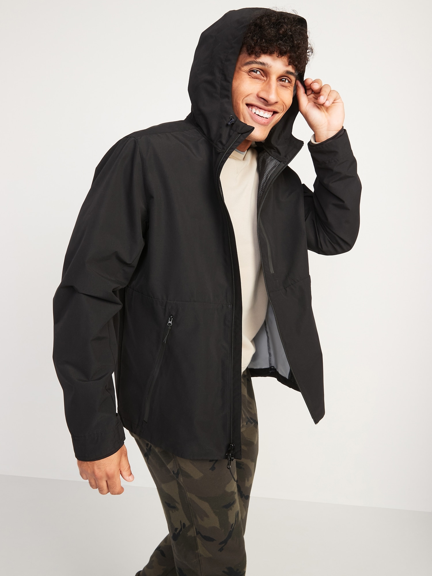 Navy all weather outlet jacket