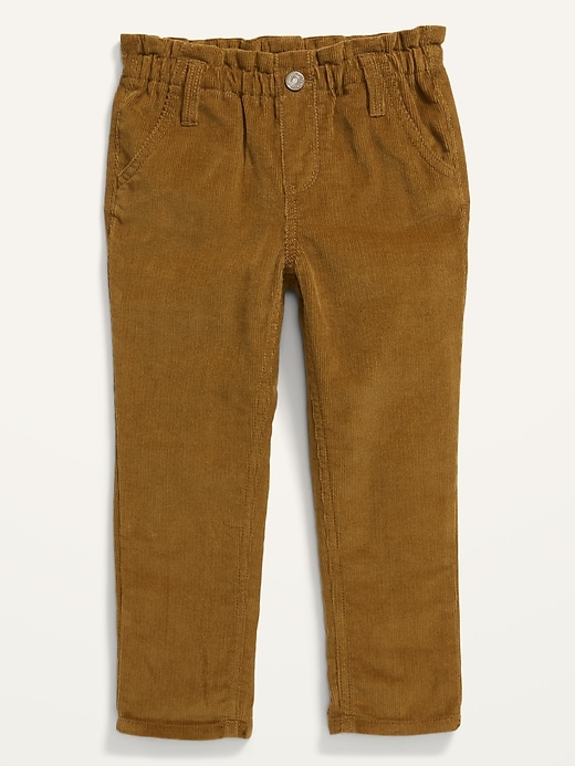 Pull-On Paperbag-Waist Corduroy Pants for Toddler Girls | Old Navy