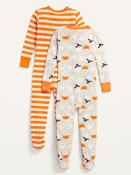 View large product image 2 of 2. Unisex 2-Pack Footie Pajama One-Piece for Toddler & Baby
