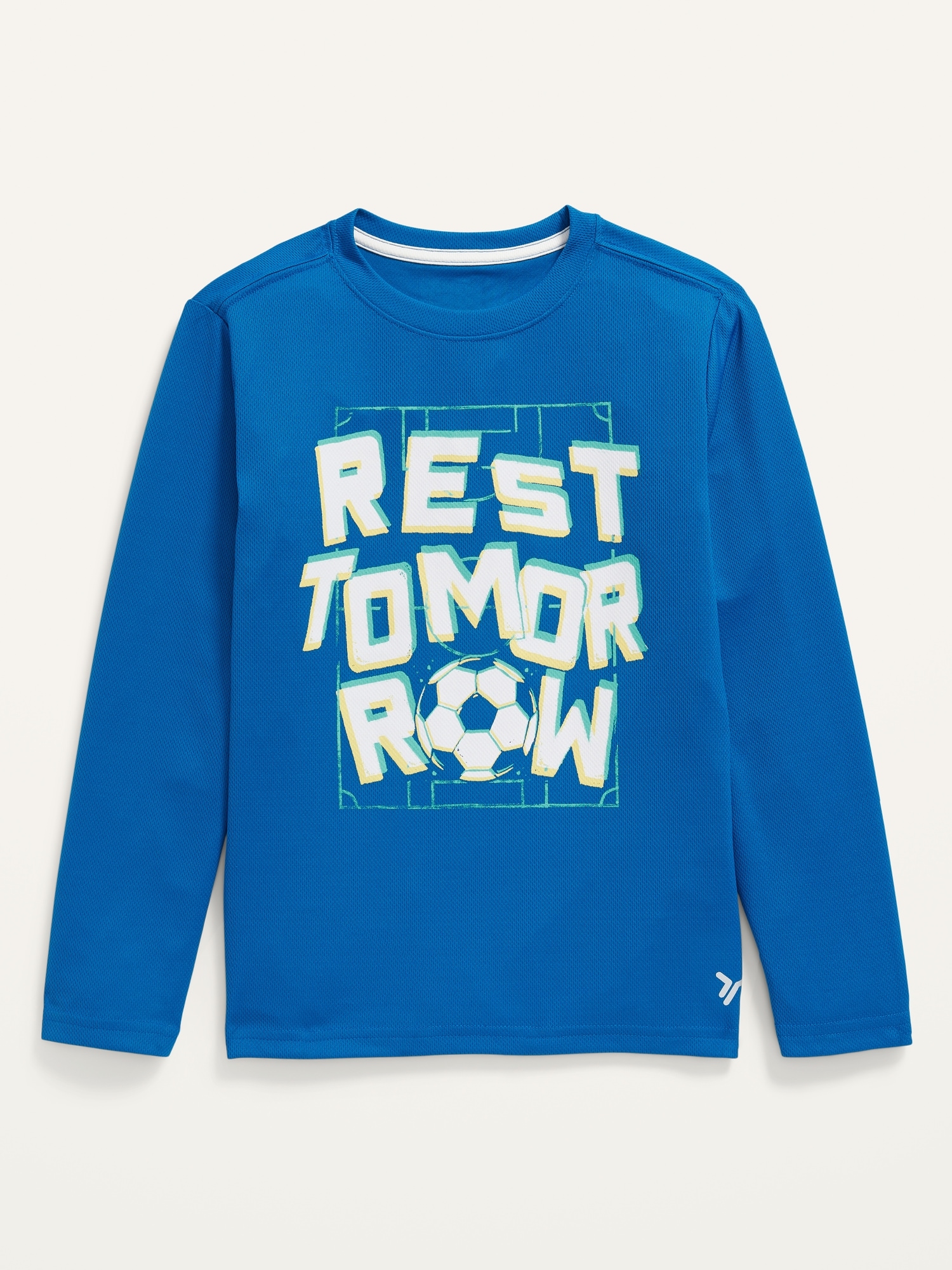 Graphic Go-Dry Cool Long-Sleeve Mesh T-Shirt for Boys