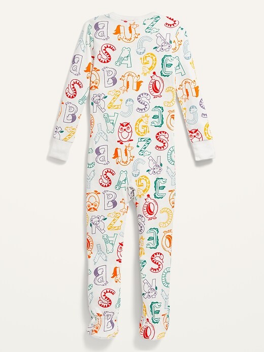 Unisex 2-Way-Zip Footie Pajama One-Piece for Toddler