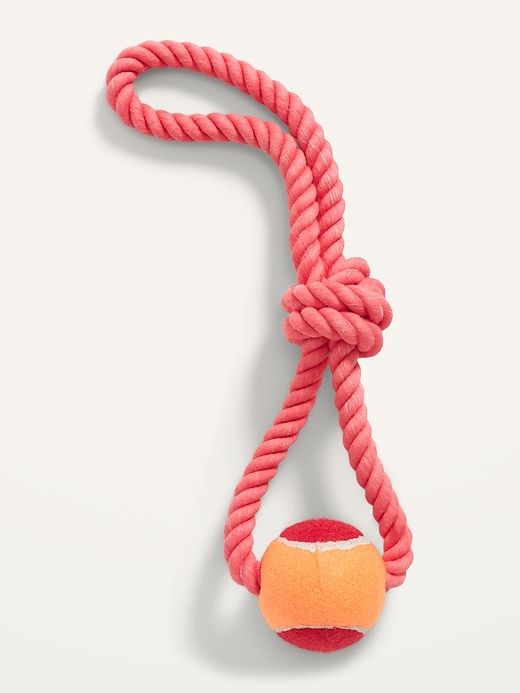 Old Navy Rope & Ball Tug Toy for Dogs. 1