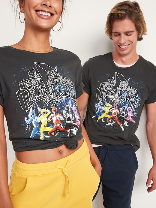 View large product image 1 of 2. Mighty Morphin Power Rangers&#153 Gender-Neutral Graphic T-Shirt for Adults