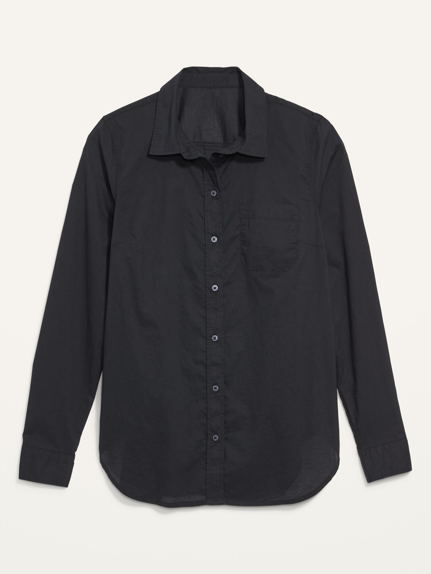 Classic LongSleeve ButtonFront Shirt for Women Old Navy