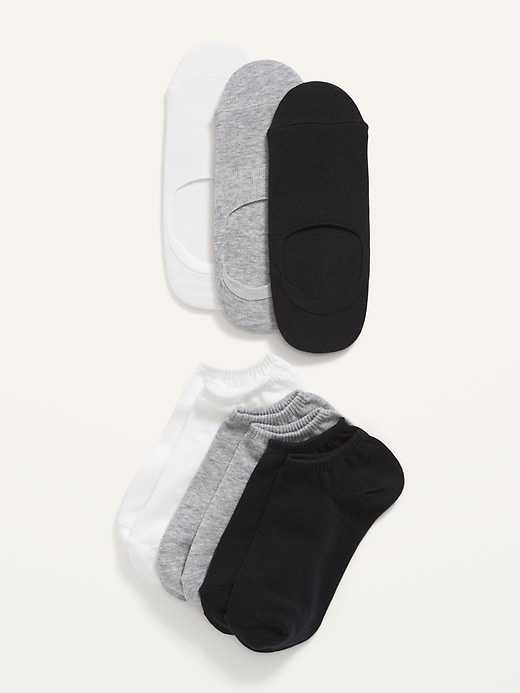 View large product image 1 of 1. Ankle & No-Show Socks Variety 6-Pack For Women