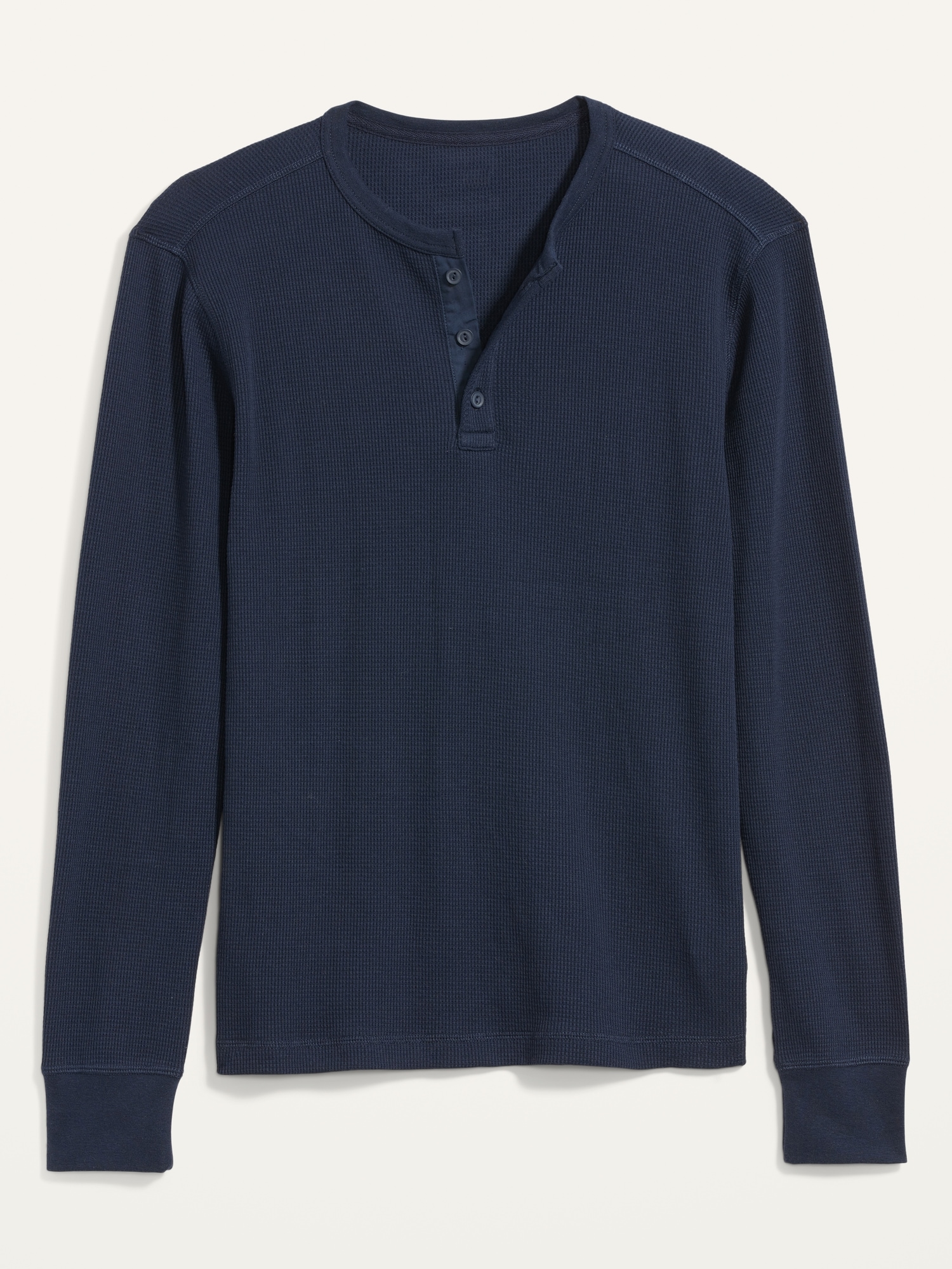 Thermal-Knit Long-Sleeve Henley T-Shirt | Old Navy