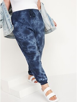 Extra High-Waisted Specially-Dyed Fleece Classic Sweatpants for Women