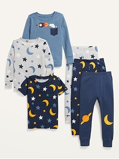 Pyjama 6 pièces à imprimé pour Tout-petit et Bébé