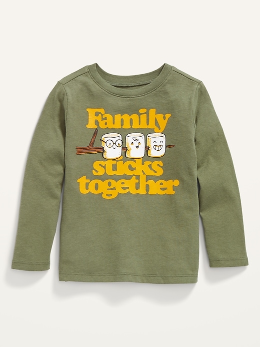 Image number 1 showing, Unisex Long-Sleeve Graphic T-Shirt for Toddler