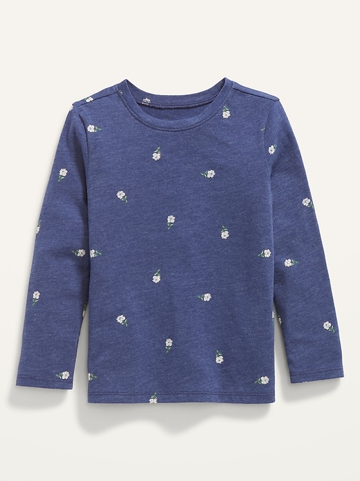 Old Navy - Unisex Long-Sleeve Floral T-Shirt for Toddler