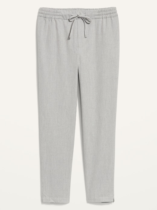 Image number 4 showing, High-Waisted Brushed-Twill Ankle Pants for Women