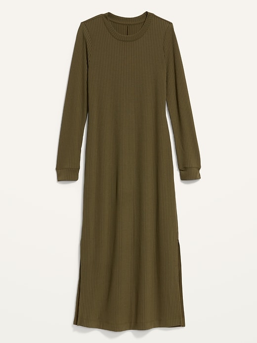 Image number 4 showing, Rib-Knit Maxi Shift Dress for Women