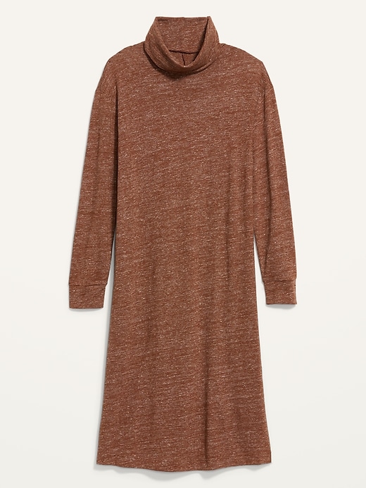 Image number 4 showing, Long-Sleeve Turtleneck Midi Sweater Shift Dress for Women
