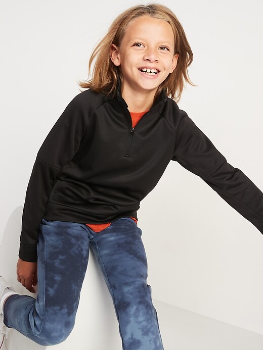 Old Navy Techie Fleece Quarter-Zip Sweatshirt For Boys. 1