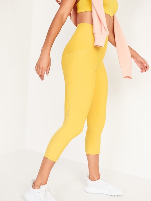Image number 5 showing, High-Waisted PowerSoft Run Crop Leggings for Women