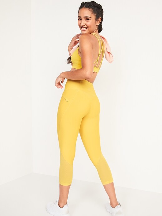 Image number 6 showing, High-Waisted PowerSoft Run Crop Leggings for Women
