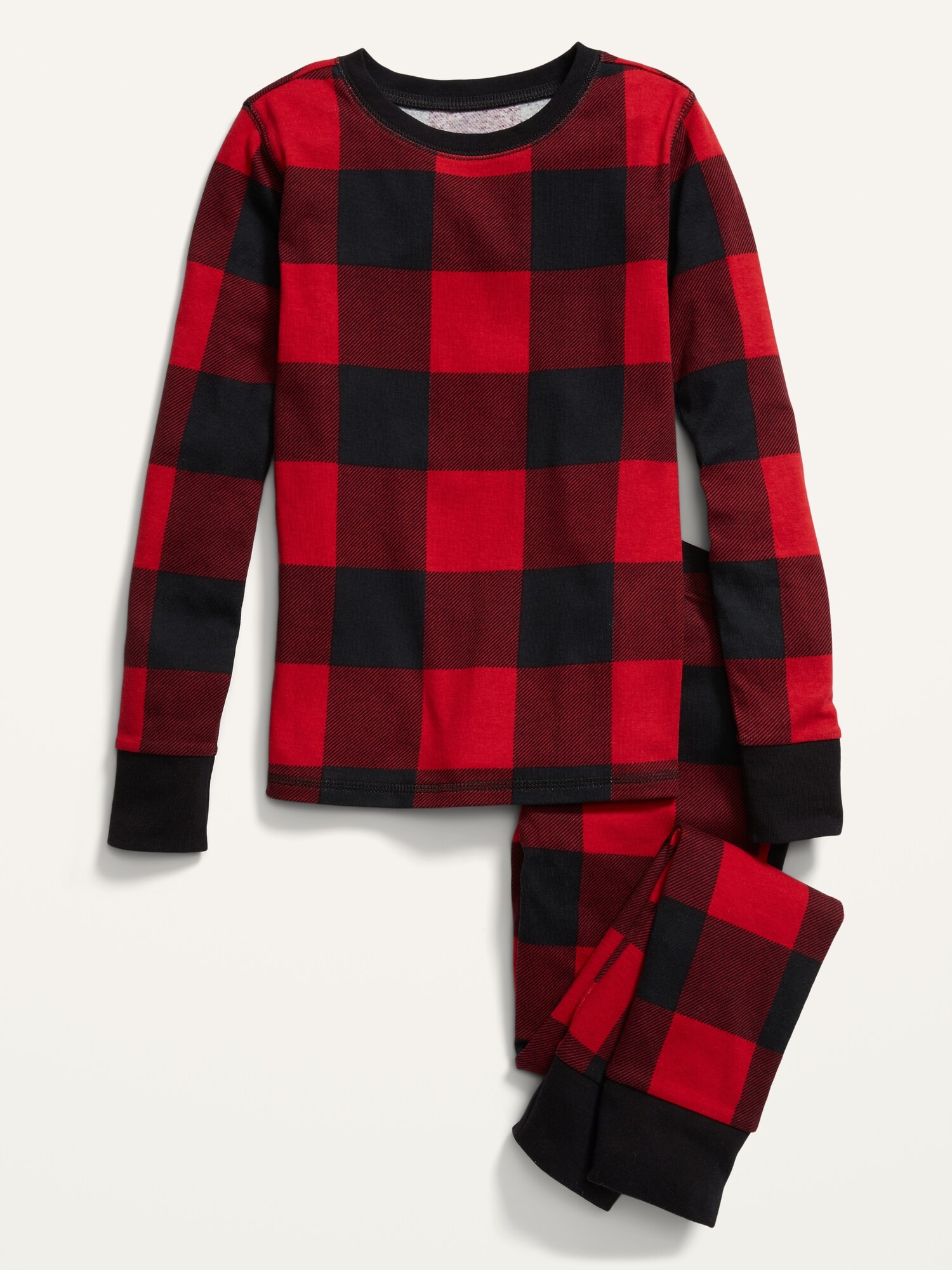 GenderNeutral Matching Plaid SnugFit Pajamas for Kids Old Navy