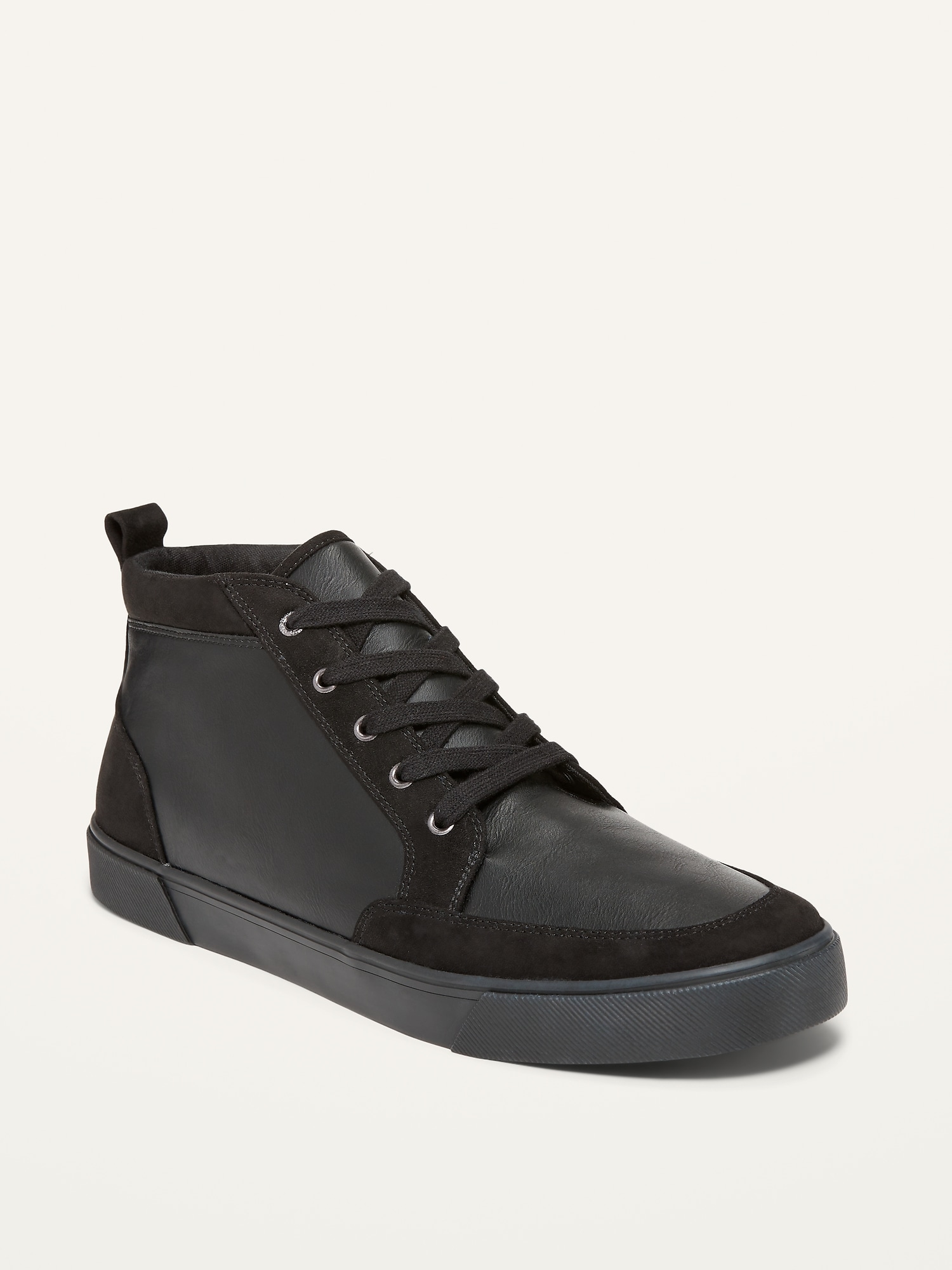 Faux-Leather/Faux-Suede Sneakers for Men | Old Navy