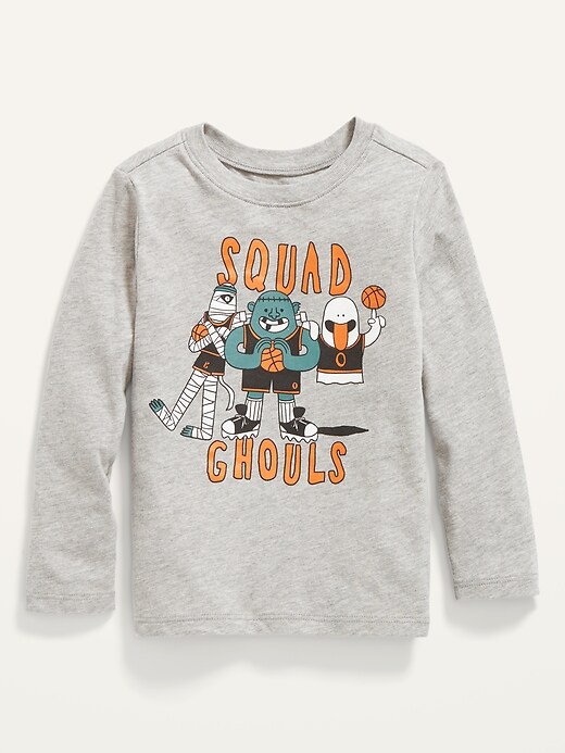 View large product image 1 of 2. Unisex Long-Sleeve "Squad Ghouls" T-Shirt for Toddler