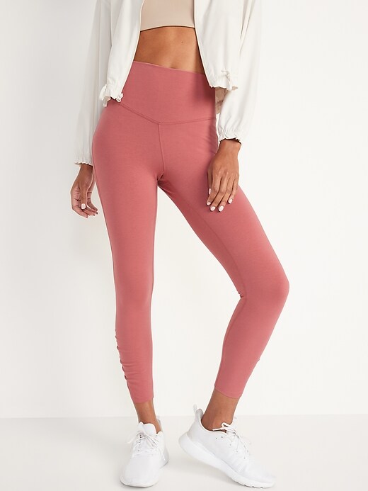 Tvis and Bliss. Prisma French Wine Ankle Length Leggings