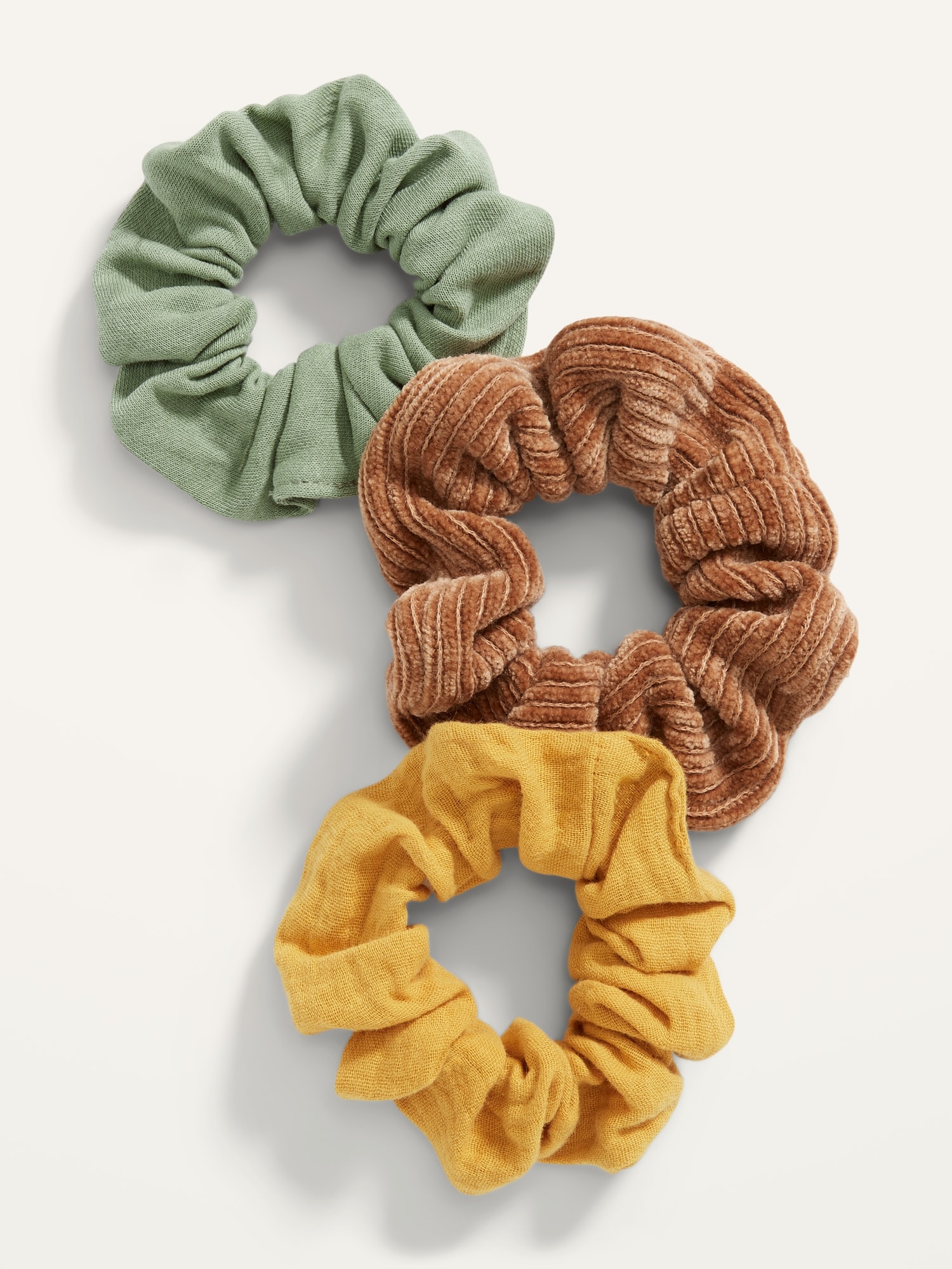 Old Navy Hair Scrunchie 3-Pack for Women green. 1